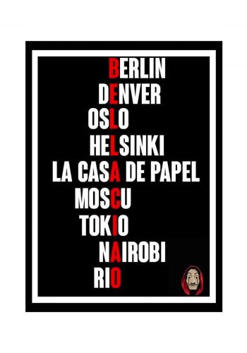 سيت لوحات جدارية la casa de papel