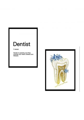 سيت لوحات جدارية طب اسنان Dentist