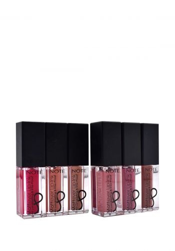 سيت احمر شفاة من نوت  6 قطع متعدد الألوان Note Lipstick Set