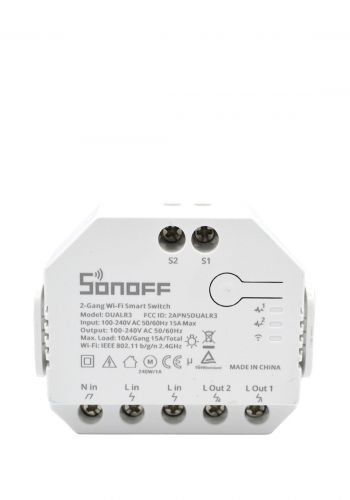  Sonoff Dual (R3) 2-gang WiFi  مفتاح ذكي من سونوف
