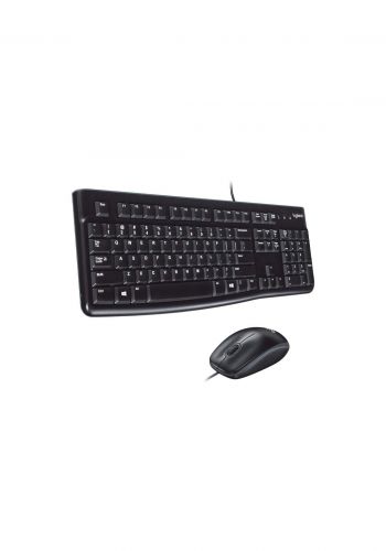 Logitech MK120 Wired Keyboard And Mouse - Black كيبورد وماوس