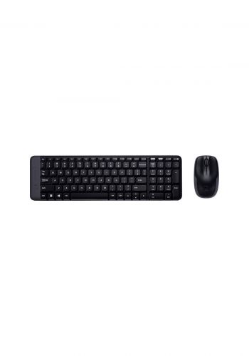 Logitech MK220 Wireless Keyboard Mouse - Black كيبورد وماوس