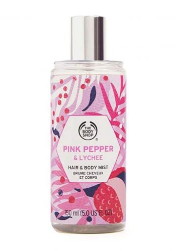 The Body Shop Pink Pepper & Lychee Hair & Body Mist 150ml  بخاخ معطر للشعر والجسم