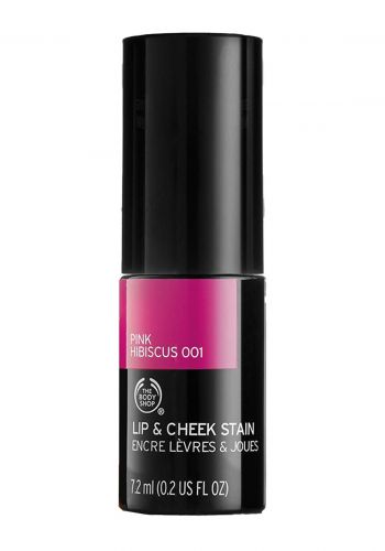 The Body Shop Lip & Cheek Stain Sunshine Hibiscus Pink-001  تنت للشفاه والخدود