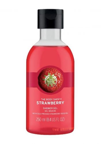 The Body Shop Shower Gel With Cold Pressed Strawberry Seed Oil غسول جل للجسم 