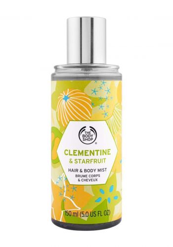 The Body Shop Clementine & Starfruit Hair & Body Mist 150ml بخاخ معطر للشعر والجسم 