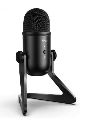 Fifine K678 USB Microphone for PC Recording - Black مايكرفون 