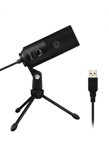 Fifine K669B Cardioid USB Studio Recording Microphone - Black مايكرفون 