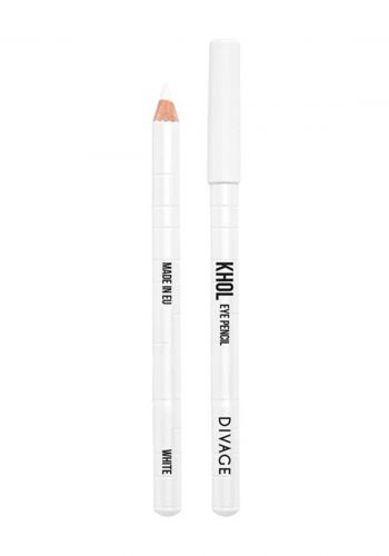 قلم تحديد العيون 0.4 غرام ابيض اللون من ديفاج Divage Eye Pencil Khol White 