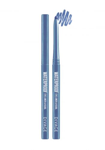 قلم تحديد العيون ازرق اللون مقاوم للماء من ديفاج Divage Eyeliner kajal Waterproof No.03 Secret Blue