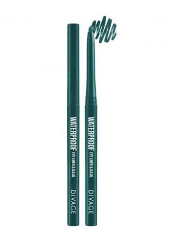 قلم تحديد العيون اخضر اللون مقاوم للماء من ديفاج Divage Eyeliner kajal Waterproof No.04 Green