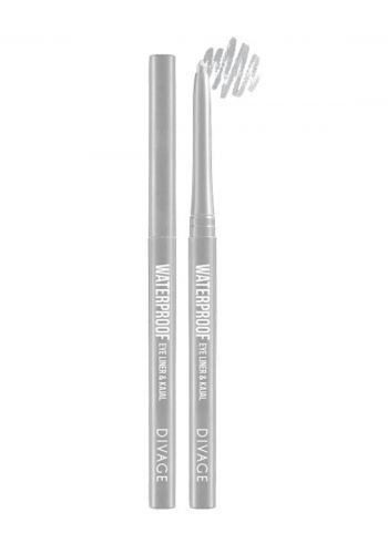 قلم تحديد العيون رصاصي اللون مقاوم للماء من ديفاج Divage Eyeliner kajal Waterproof No.02 silver
