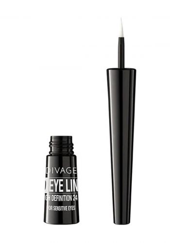 محدد عيون سائل اسود اللون مقاوم للماء 2.5 مل من ديفاج Divage HD Eyeliner No.01 Glossy Black