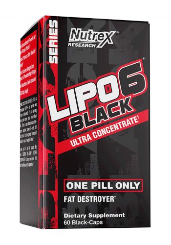 Nutrex Lipo 6 Black 60 Capsules   مكمل غذائي  حارق للدهون 