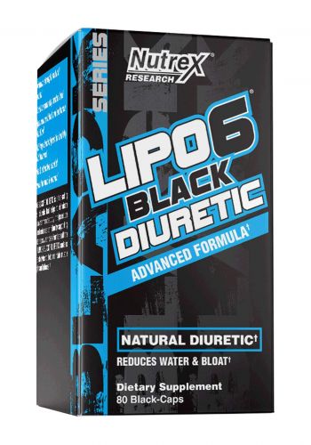 Nutrex Research Lipo-6 Black Diuretic  Advanced Furmula 80 Black-Caps مكمل غذائي مدرر