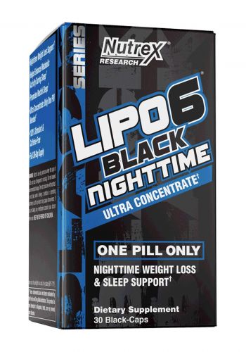 Nutrex Lipo 6 Black Night Time UC 30  Caps مكمل غذائي ليلي