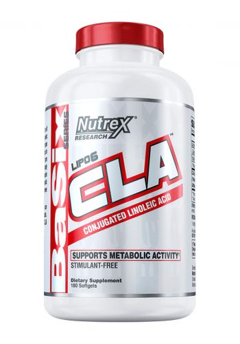 Nutrex Lipo 6  CLA Conjugated Linoleic Acid 180 Soft Gel    مكمل غذائي لانقاص الوزن