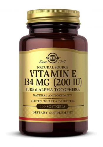 Sulgar Natural Source Vitamin E (134mg)  100 Caps  فيتامينات