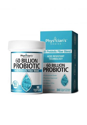 Physician's Choice Probiotic 60 Billion Gfu 30 Capsules مكمل غذائي 30 كبسولة
