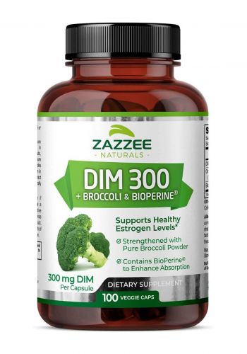 Zazzee Dim 300 Mg مكمل غذائي 300 مجم ، 100 كبسولة نباتية من  زازي 