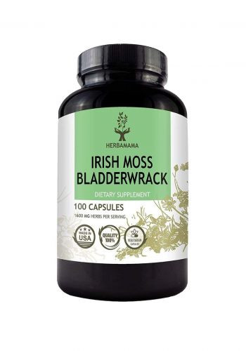 Herbamama Irish Moss  Bladderwrack 100Pcs مكمل غذائي