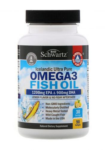 اوميكا 3 زيت السمك 90 حبة BioSchwartz Omega3 Fish Oil 1200mg EPA & 900mg DHA 