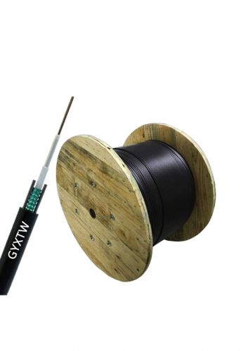 Gyxtw 4 Core Single Mode Fiber Optic Cable - Black  كابل ضوئي