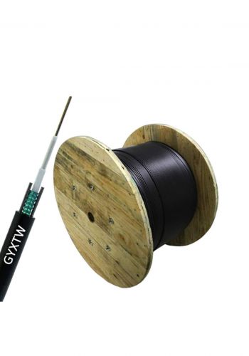 Gyxtw 6 Core Single Mode Fiber Optic Cable - Black  كابل ضوئي