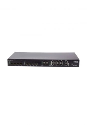 Hioso fiber optic equipment 4pon 8pon ftth olt 8 ports power supply - Black