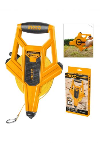 INGCO HFMT8250 Fiberglass Measuring Tape 50mx12.5mm IHT فيته قماش 50 متر هندسيه