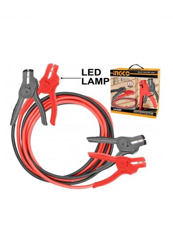 INGCO HBTCP6008L Booster Cable with LED Lamp 600A سلك طوارئ