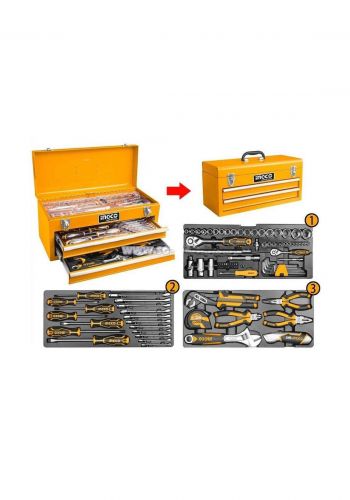Ingco HTCS220971  Industrial Hand Tool Chest Set IHT 97 Pcs صندوق عدد يدوية 