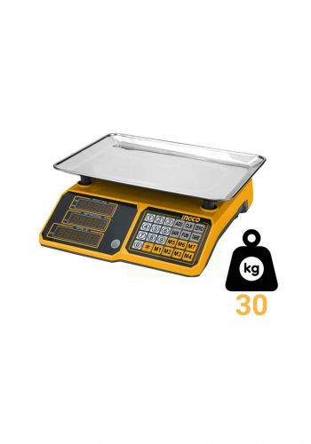 Ingco HESA3303 Spring Table Scale 30kg  ميزان الكتروني رقمي حساس