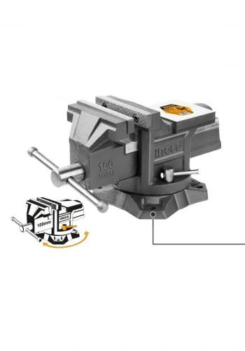Ingco HBV084  Bench Vise100mm with Anvil مشبك(منكنه)حداديه