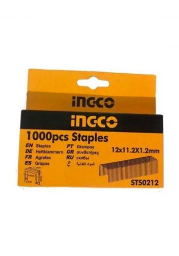 Ingco STS0212 Staples - 12mm (width: 0.7mm) -1000 Pieces