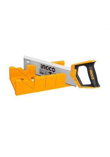 Ingco HMBS3008  Mitre Box and Back Saw Set منشار خشب قاعدة