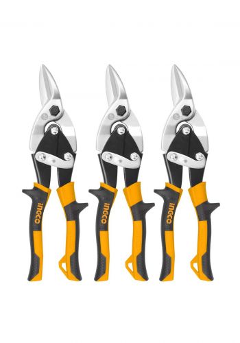 Ingco HTSNk0110 Cutting Tin Snips Set 3 Pcs 300 mm مقص بليت