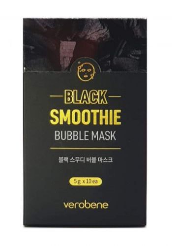Verobene Black Smoothie Bubble Mask 5g * 10ea قناع للبشرة