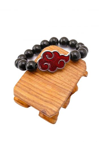 سوار يد بتصميم اكاتسكي من انمي  نارتوAnime Naruto Akatsuki bracelet 