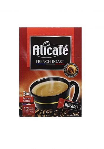 Ali Café 3 In 1 French Roast Instant Coffee - 18.5g*12pcs  قهوة سريعة التحضير