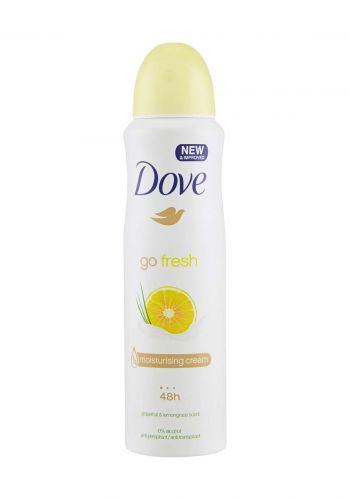 Dove Go Fresh Grapefruit & Lemongrass Deodorant 250ml بخاخ مانع التعرق