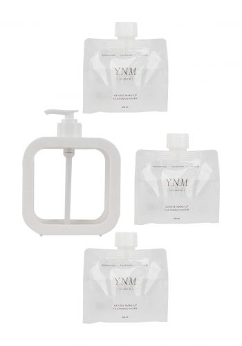 YNM Gentle Make-Up Cleansing Water Set (3 Refills 240ml + 1 Dispenser)  مزيل المكياج