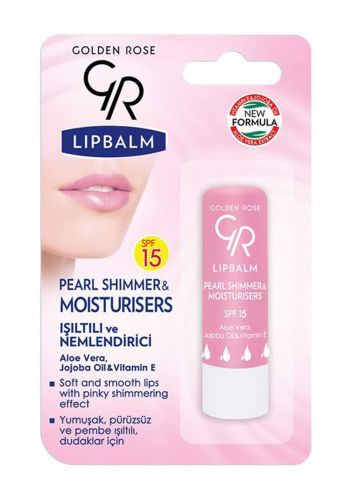 Golden Rose Lip Balm Pearl Shimmer & Moisturizers SPF 15 N0.  02 مرطب شفاه
