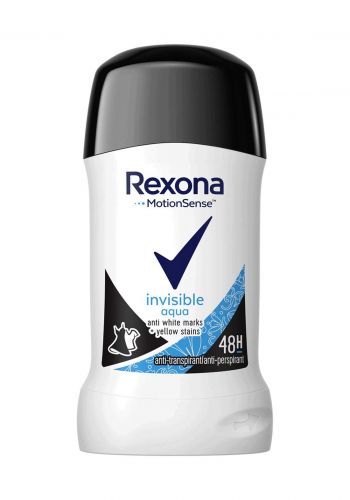 Rexona Women Invisible Aqua Dry Deo Stick Anti-Perspirant 48h 40 Ml مانع التعرق