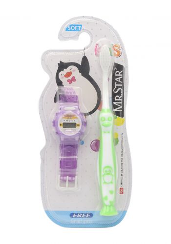 Kids toothbrush فرشة الاسنان  مع ساعة  للاطفال  
