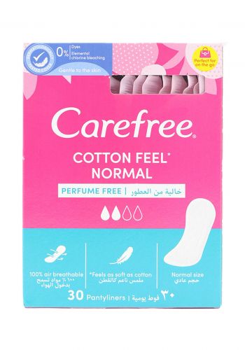 Carefree Women Towel فوط يومية نسائية  30  قطعة من كير فري