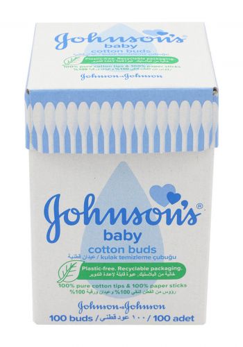 Johnson cotton buds عيدان قطنية 100 قطعة من جونسون