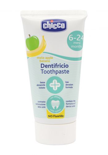 Chicco Toothpaste معجون أسنان بنكهة التفاح الموز للأطفال   50 مل من جيكو