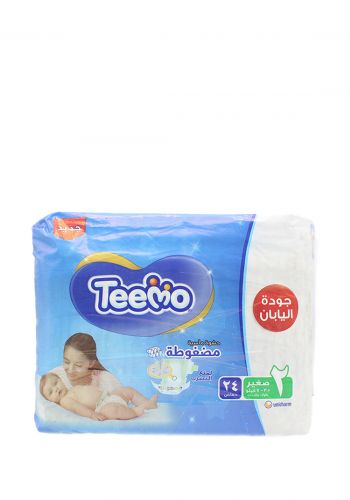 Teemo Baby diapers حفاضات تيمو للاطفال عادي رقم 2  من 3.5-7 كغم 24 قطعة من تيمو