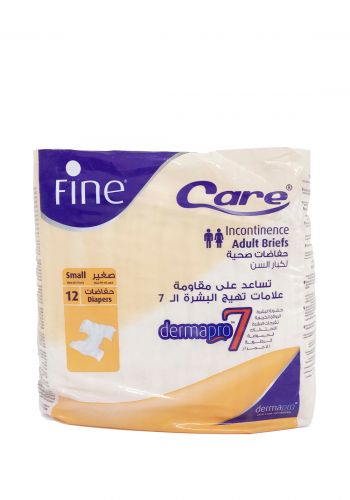 Fine Elderly diapers حفاضات  كبار السن فاين  صغير 12 قطعة من فاين